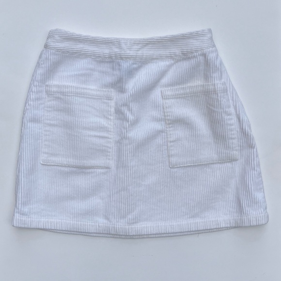 Forever 21 Dresses & Skirts - Forever 21 White Corduroy Skirt
